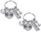 Liitata 2 Stück Fitness Charm Schlüsselanhänger Dumbbell Schlüsselanhänger Mini Kettlebell Hantelscheibe Schlüsselbund für Junge Männer Freund Kollege Familie Coach Geburtstags Geschenk Souvenir