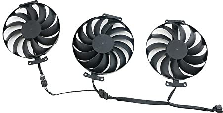 Rakstore T129215SU 95mm Graphics Card Cooling Fan Replacement for ASUS ROG Strix RTX 3070 3070Ti 3080 3080Ti 3090 3060Ti RX 6700 XT 6800 Quiet Cooler Fan