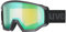 uvex athletic FM - Skibrille für Damen und Herren - Filterkategorie 2 - beschlagfrei - black matt/green-LGL - one size