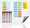 BLAUFUCHS ® – Whiteboard Magnetisch A3 – Abwischbare Magnettafel für Planung & Organisation – Inkl. 6 Marker & 22 Magnete – Wochenplaner für Familie, Büro, Küche und Kühlschrank