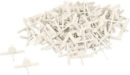 KOTARBAU® Crucetas para juntas 1 mm, 100 UNIDADES, Distanciadores de plástico, Espaciadores de baldosas para lechadas, Cruces para colocar azulejos, Clips