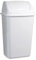 CABLEPELADO Papelera plastico basculante, Cubo basura basculante, Basura plástico tapa basculante, 40 cm altura x 20 cm ancho x 15 cm fondo, PP5 Plástico resistente, Capacidad 9 Litros, Blanco