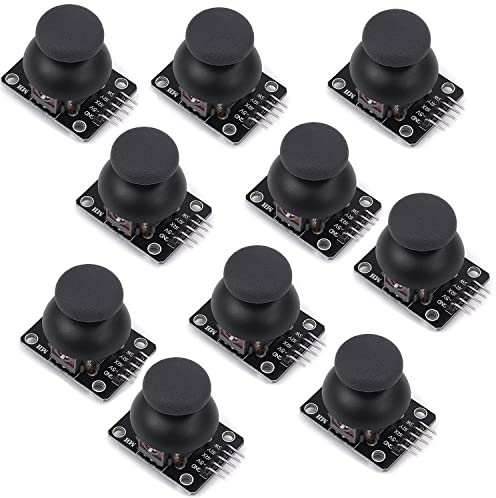 VISSQH 10pcs XY Dual Axis Joystick Breakout Module PS2 Joystick Game Controller for Arduino