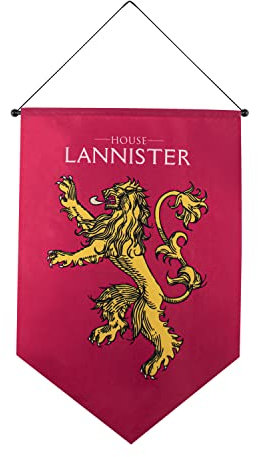 Cinereplicas Game of Thrones - Lannister Wandbanner 100 * 55cm - Offizielle Lizenz