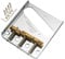 Wilkinson WTB Vintage Telecaster Bridge 3 Compensated Brass Saddles for Tele Style Electric Guitar, Chrome