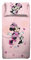 Minnie Maus, Bettlaken für Einzelbett, Disney, Spannbettlaken, Kissenbezug, Rosa, Disney, 100% Baumwolle, offizielles Produkt