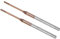 CoCud Fraise à Bout Carré, Coupe de 2mm x 25mm, Longue Portée, Revêtement en Carbure de Titane (à l'Échelle Nanométrique), 4 Flûtes pour Fraiseuse CNC, 2 Pièces