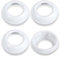 4pcs Replacement Baby Bottle Nipple Rings for Philips Avent Bottles, Baby Bottle Screw Rings BPA-Free Bottle Nipple Collars Rings Compatible with Avent Natural Plastic & Glass Bottles