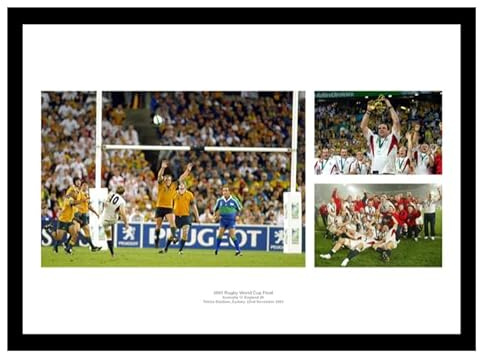 Framed England 2003 Rugby World Cup Memorabilia 60x40cm Photo