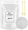 Epoxidharz Farbe 120g, Mica Pulver Natur Metallic Epoxidharz Pigment Seifenfarbe Set für Epoxidharz, Kerzenherstellung, Seifenherstellung, Badebombe, Make-up, Wachsschmelzen, Schleim (Weiß)