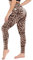 CAMPSNAIL Leggings Damen High Waist Blickdicht Leggins für Sport Yoga Gym (Leopard-T,XXL)