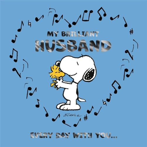 „Karten Hallmark Peanuts Snoopy Husband Birthday My Brilliant Husband, Every day with you...“