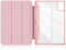 TOPCASE Funda Clara Transparente PC Respaldo para Lenovo Tab M11 TB330FU 11 Pulgadas 2024 con Soporte Bolígrafo,Ultra Delgado Carcasa con Soporte Función y Auto-Sueño/Estela,Rosa