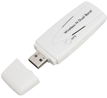 Adattatore WiFi USB, Adattatore LAN Wireless Dual Band 2.4G e 5.8G 300Mbps per TV per, per Kali, per Linux, per Ubuntu, per Linux 2.6.X, per ECC.