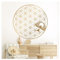 Grandora Wandtattoo Blume des Lebens mit Engel I Gold (BxH) 75 x 75 cm I Schlafzimmer Wohnzimmer Sticker Aufkleber Wandaufkleber Wandsticker Mandala W5624-03