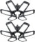 YIQIBRO Lampe Eclairage LED Garage 185W 18500LM 6500K 2 Pièces- Plafonnier LED Garage avec 6 + 1 Panneaux Déformables E27/E26 pour Atelier, Sous-sol