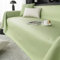 AMDXD Sofabezug, Einfarbig Muster Sofaüberwurf Vintage, Anti-Rutsch Sofahusse in Polyester Anti-Rutsch-Couch - 90x180CM, Grün