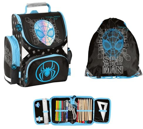 PASO 3-TEILIGES SCHULSET: Schulranzen + Turnbeutel + BEFÜLLTE FEDERMAPPE