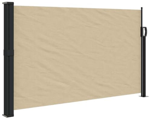 vidaXL Auvent latéral rétractable Beige 117x300 cm, écran d’intimité de Jardin, Brise-Vue de Balcon, écran d'extérieur, Brise-Vue d'extérieur