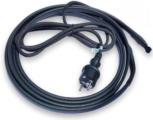 Cable calefactor autorregulable Calorique LTC 16W/m – 3m – Protección contra heladas en canalones y exteriores – Sistema de calefacción para tuberías, módulos fotovoltaicos sin nieve y sin hielo