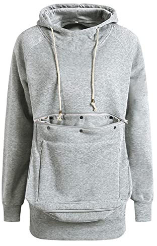 lozssnigzi Felpa-Porta Gatto Hoodie Cat con-Tasca, Felpe con Cappuccio con Marsupio per Gatti Felpa Donna e Uomo Invernale per Cani Felpa-Gatto Felpa Cane
