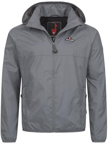 Höhenhorn Rigi Herren Regen Jacke Outdoor Rain Grau Gr. M