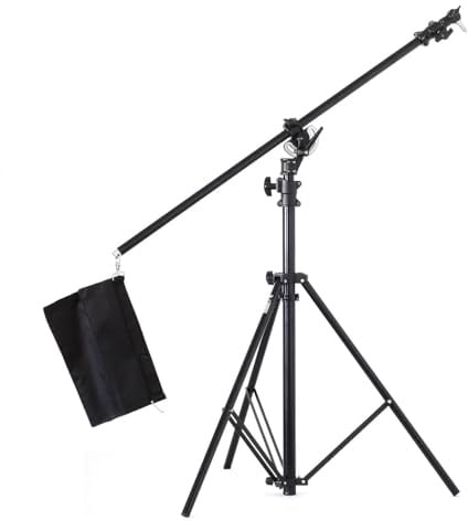 Soporte Boom Jirafa Blue Photo Accessories M1 con contrapeso. Soporta de 4 a 8 Kg. Brazo Extensible. Doble Bloqueo de Seguridad en la Base.