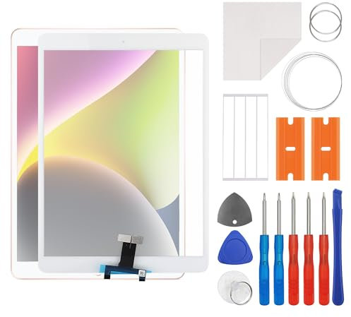swark Nuovo vetro touchscreen bianco di ricambio per iPad air 3 10.5'' A2152 A2123 A2153 A2154 schermo touch screen con kit di strumenti di riparazione aggiornato, nessun display LCD