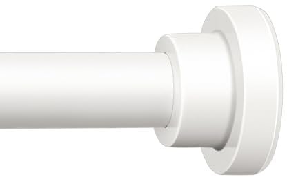 Gardinenstange Ohne Bohren 81-137cm, 1 Stück Stange Teleskopstange Zum klemmen, Klemmstange, Ausziehbare kleiderstange, Anklebbare Verstellbare Vorhangstange für Fenster, Kleiderschränke, Bäder, Weiß
