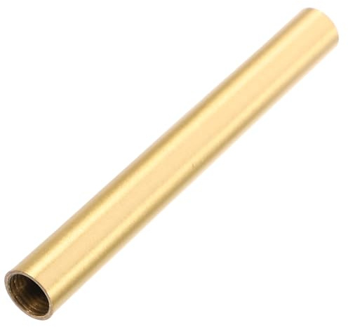 M10 Kupfer Lampenstiel Verlängerungsstange für Wandlampen 10x1,2x1,2cm | Hohlrohr mit Innengewinde, Goldfarbenes Ersatzteil, für Reparaturarbeiten und Selbstgemacht an Pendel oder Tischlampen