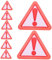 CIYODO 8 Pièces signe de camion lent signes pour voiture réflecteurs panneaux de signalisation dirigé Triangle de signalisation Signe de sécurité signe triangulaire lent Plastique