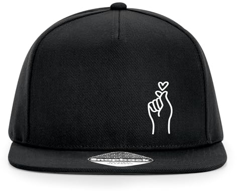 Huuraa Cappy Mütze K-Pop Fingerherz Zeichen Geschenk | Baseballkappe Basecap Kappe Geschenkidee Unisex Baseball Cap