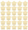 Sarngk Platos desechables dorados con forma de estrella, 30 unidades, para accesorios de vajilla, color dorado