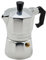 AKINDA Home - Caffettiera classica in alluminio cromato da 1 tazza con manico bakelite Master Moka - caffettiera 1 tazza - moka classica - moka alluminio - mini caffettiera - caffettiera cromata