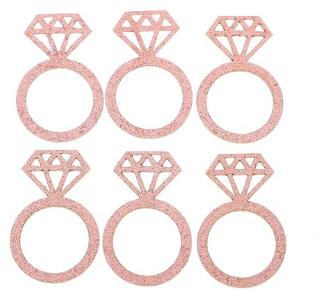 LOORGVEL Dekoratives Konfetti Hochzeit 100 Stück Hohles Papierkonfetti Rosegold Party Deko für Ballons Tischdeko Valentinstag Feier