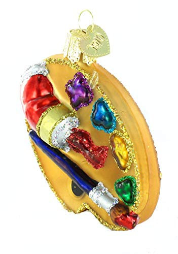 Vecchio Mondo Natale tavolozza Artista Palatte vetro soffiato ornamenti per albero di Natale