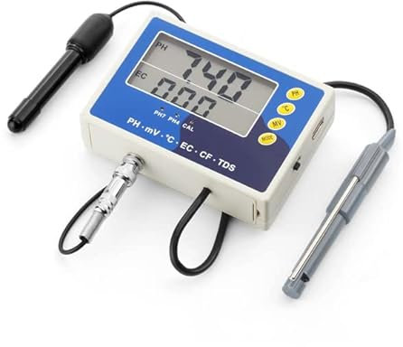 6-IN-1 Multimeter Tester Messgerät Prüfer (EC, CF, TDS, PH, °C & Redox) Leitwert/Leitfähigkeit Aquarium Pool Teich P28