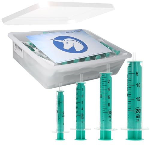 Horn Medical Spritzen-Set ohne Kanülen - hochwertige Einwegspritzen einzeln steril verpackt in der praktischen Horn-Box (25 x 2 ml, 25 x 5 ml, 10 x 10 ml, 10 x 20 ml)