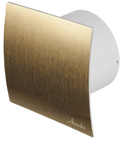 Bathroom Kitchen Toilet Wall Air Ventilation Extractor Fan with Timer and Humidity Sensor 4 100mm Gold
