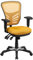 Flash Furniture Yelloworange Multifunktions-Chefsessel, ergonomischer Drehstuhl mit verstellbaren Armen