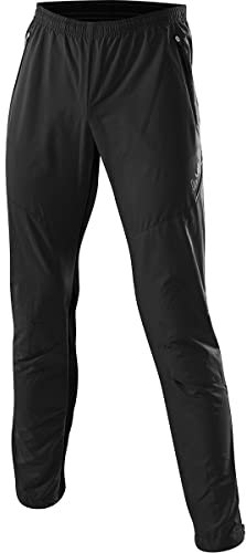 Löffler M Pants Sport Micro Schwarz - Klassische windabweisende Herren Sporthose, Größe 24 - Farbe Black