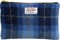 Vagabond Bags Harris Tweed Blue Check Large Cosmetic Bag Kulturtasche, 24 cm, Blau (Mid Blue)