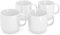 Ornamin Becher 220 ml weiß, 4er Set | hochwertiger Kaffeebecher aus Kunststoff