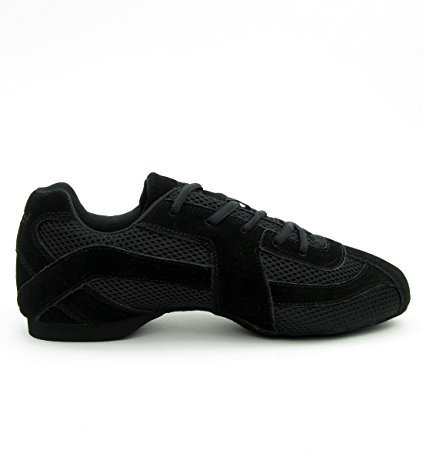 Rumpf 1572 Sparrow Dancesneaker Tanz Sport Fitness Salsa Jazzdance Zumba Hip Lindy Hop Gymnastik Trainings Hallen Aerobic Schuhe Farbe schwarz