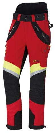 PSS Schnittschutzhose X-Treme Air Rot/Gelb Gr. 58