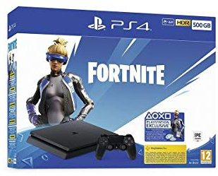 PS4 Console 500GB F Chassis Slim Black + Fortnite Vch (2019) - Special - PlayStation 4 - Bundle - PlayStation 4
