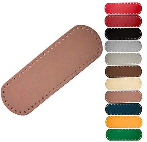 1 Taschenboden Kunstleder zur Taschenherstellung Boden Tasche Farb-/Größenwahl, Größe:10x30cm, Farbe:altrosa