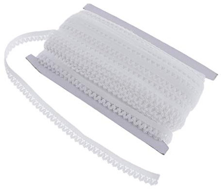 Hellery 50 Yards Elastisches Spitzenband Stretch Spitzenband Nähen Kleid DIY, Weiß