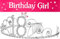 Haarreif Krone + Schärpe Birthday Girl 18. Geburtstag Happy Birthday Kristall Strass Krone Verzierungen Hochzeit Haar Haarband Kamm Stirnband für Frauen (Krone 18 + Schärpe)
