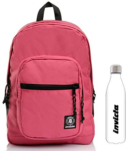 Invicta Zaino Jelek Plain Rosa + Borraccia bianca